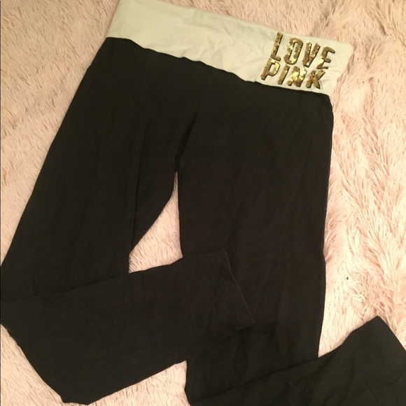 PINK Victoria's Secret Pants - M VS Leggings PINK Victoria's Secret Pants - M VS Leggings
